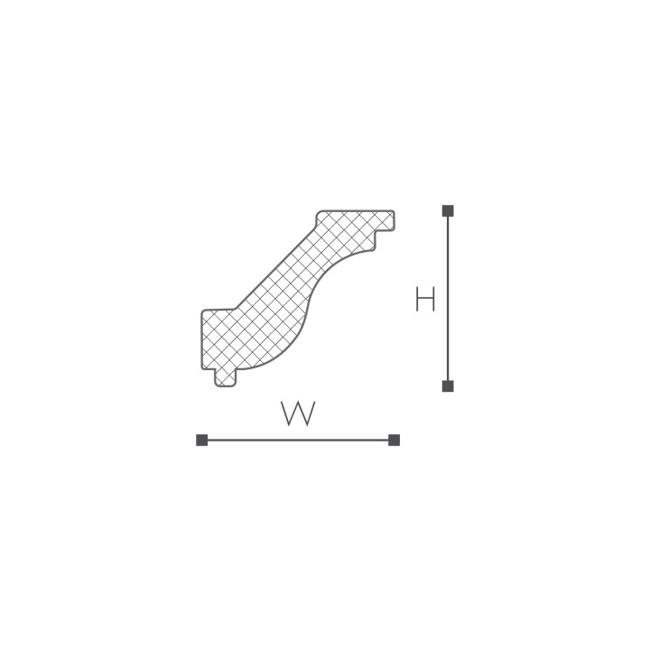 Listwa przysufitowa NMC Nomastyl 40x50x2000 mm- sanitbuy.pl