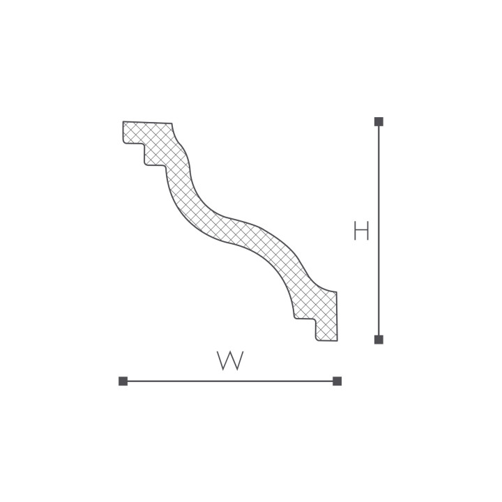Listwa przysufitowa NMC Nomastyl 100x100x2000 mm- sanitbuy.pl
