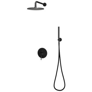 Omnires Kompletny łazienkowy system podtynkowy, czarny mat- sanitbuy.pl