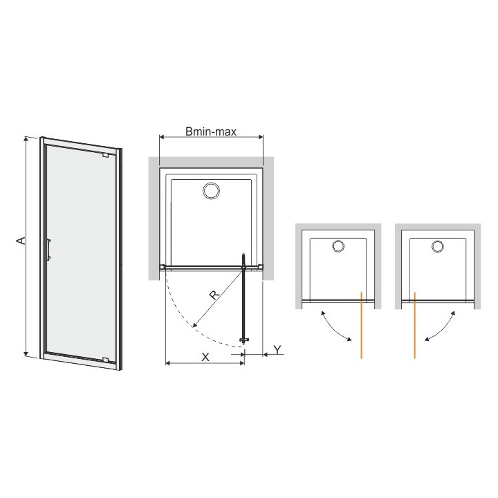 Ścianki dodatkowe SS0/TX5b Sanplast 75x190 cm profil biały, szyba wzór W15- sanitbuy.pl