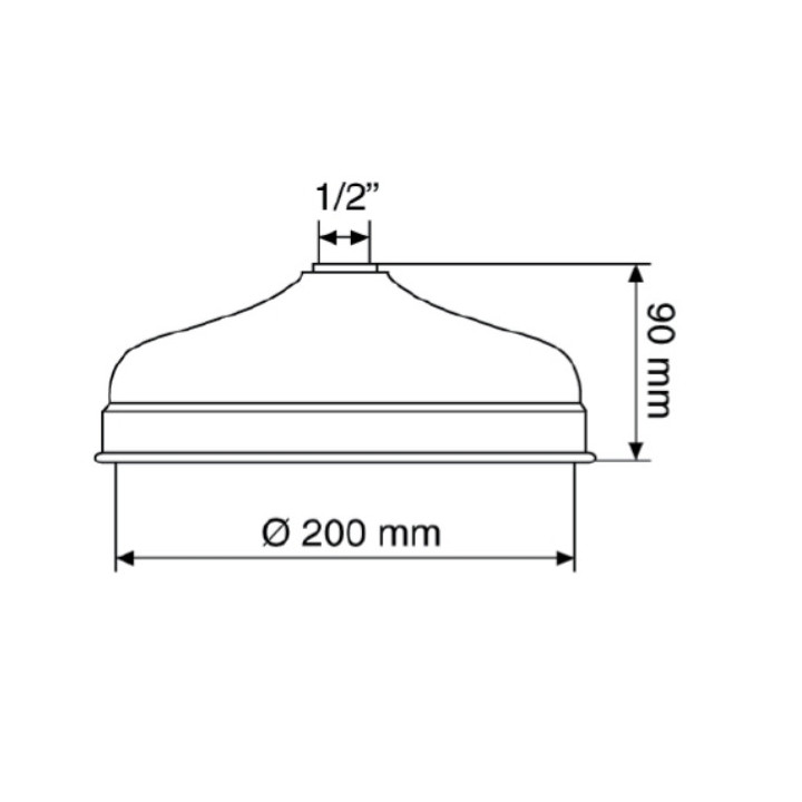 Deszczownica Giulini Giovanni okrągła fi200mm rozrkęcalna, chrom- sanitbuy.pl