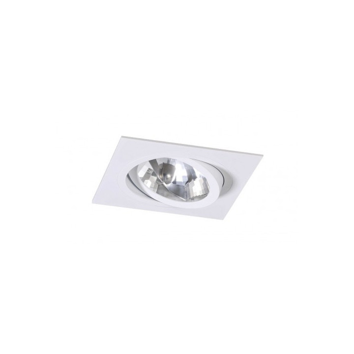 Oprawa wbudowana z ramką BPM Lighting SU Classic kwadrat, aluminium szczotkowane- sanitbuy.pl