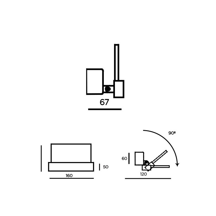 Oprawa nabudowana sufitowa BPM Lighting KUP, biała- sanitbuy.pl