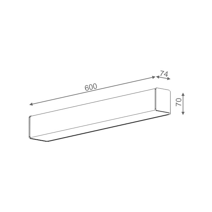 Kinkiet AQForm Belt square LED, biały mat- sanitbuy.pl