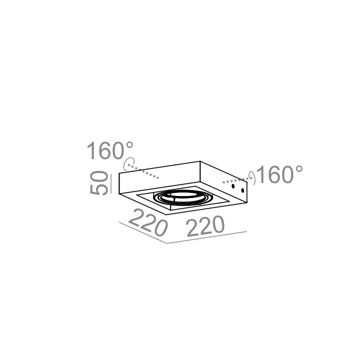 Kinkiet AQForm Bent 60 Fluo, biały- sanitbuy.pl