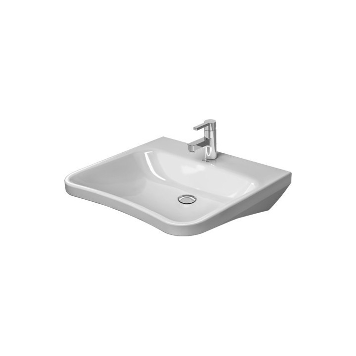 Umywalka Duravit DuraStyle Vital Med bez przelewu z półką na baterię 65x57cm, biała- sanitbuy.pl