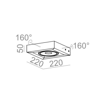 Kinkiet AQForm Cadra 111x1 QRLED, biały mat- sanitbuy.pl