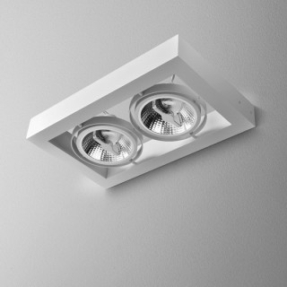 Kinkiet AQForm Cadra 111x2, biały mat- sanitbuy.pl