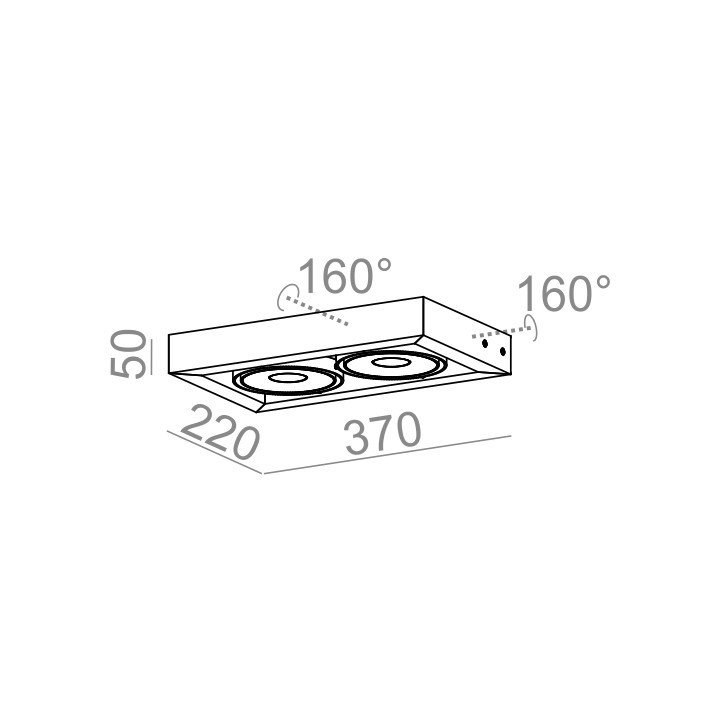 Kinkiet AQForm Cadra 111x2 QRLED, biały mat- sanitbuy.pl