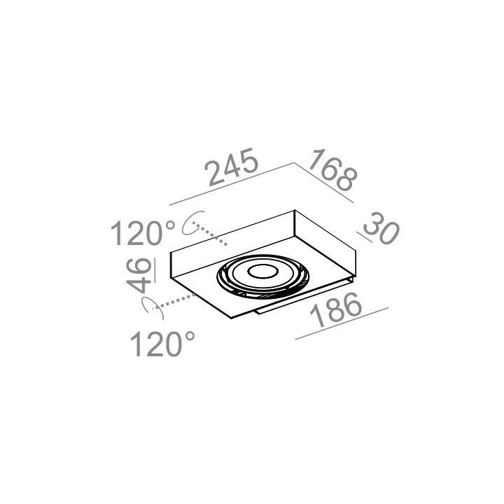 Kinkiet AQForm Sleek 111x2 QRLED, biały mat- sanitbuy.pl