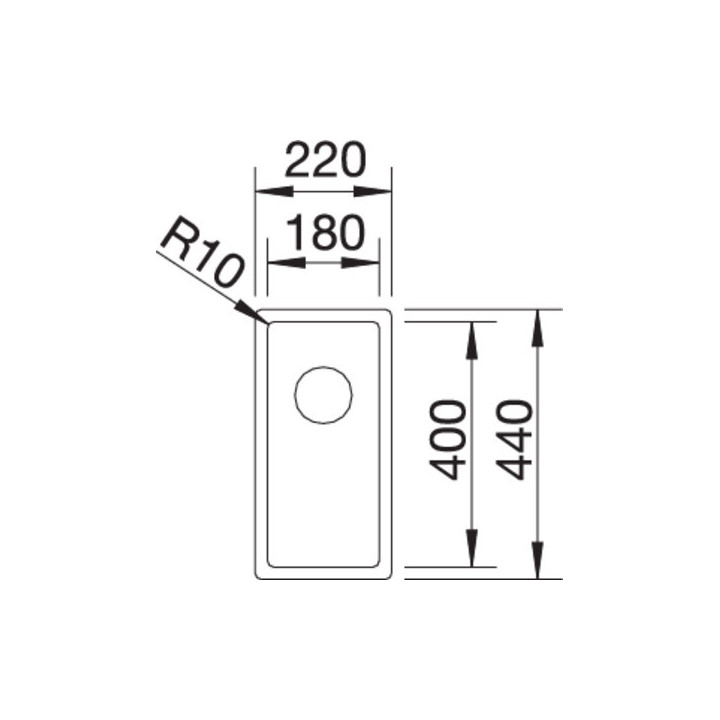 Zlewozmywak stalowy Blanco Jaron XL 6 S-IF jednokomorowy 92,5x44 cm z ociekaczem, z korkiem automatycznym, stalowy - sanitbuy.pl