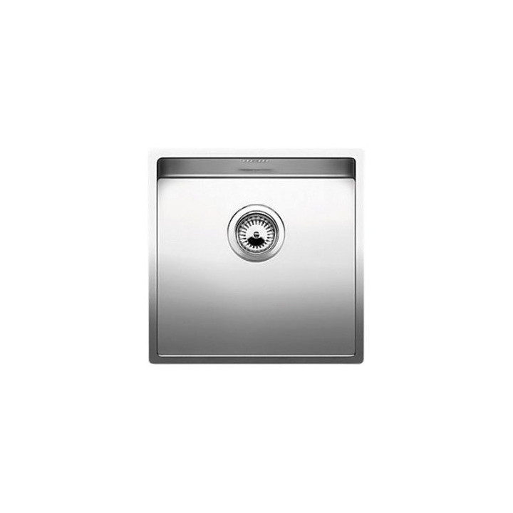 Zlewozmywak stalowy jednokomorowy Blanco Claron 340-U 38x44 cm podwieszany, bez korka automatycznego, stalowy - sanitbuy.pl