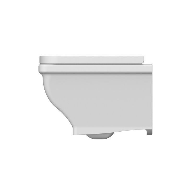 Muszla klozetowa miska WC Scarabeo Butterfly podwieszana 52,5x36,5x34 cm, biała - sanitbuy.pl