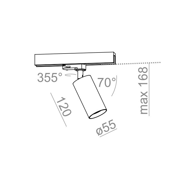 Reflektor AQForm PET 230V Spot Phase-Control, biały- sanitbuy.pl