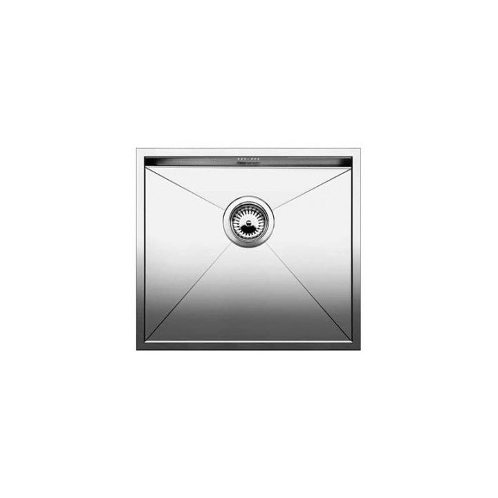 Zlewozmywak stalowy jednokomorowy Blanco Zerox 450-U 49x44 cm podwieszany bez korka automatycznego, stalowy - sanitbuy.pl