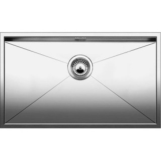 Zlewozmywak stalowy jednokomorowy Blanco Zerox 550-U 59x44 cm podwieszany bez korka automatycznego, stalowy - sanitbuy.pl