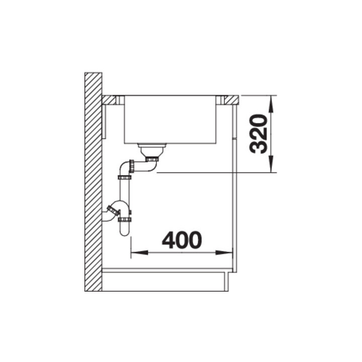 Zlewozmywak stalowy dwukomorowy Blanco Z-Style 340/180-U 58,5x44 cm, stal szczotkowana - sanitbuy.pl