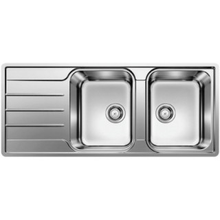 Zlewozmywak stalowy jednokomorowy Blanco Lemis 8 S-IF 116x50 cm z ociekaczem, stal polerowana - sanitbuy.pl