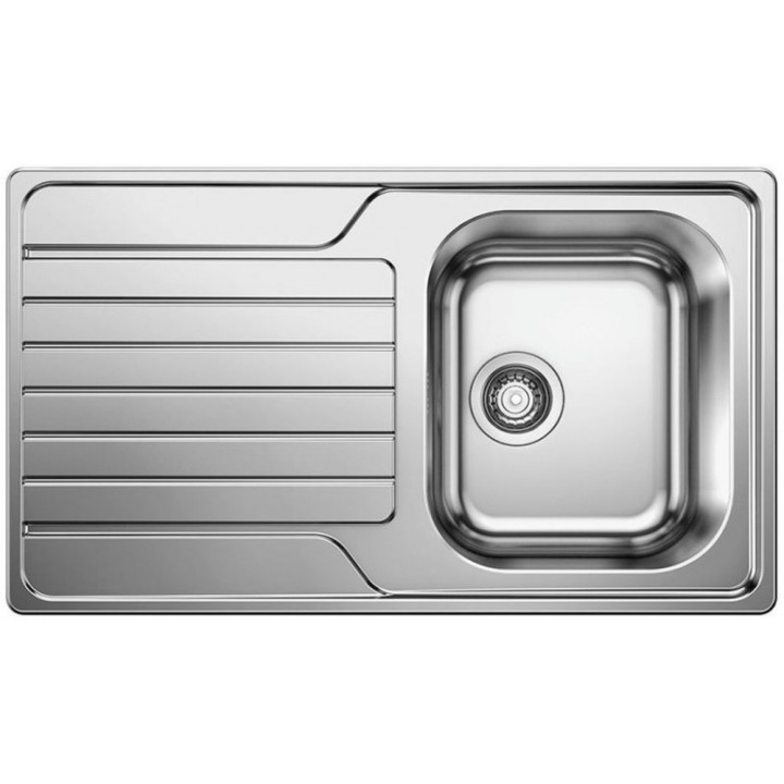 Zlewozmywak odwracalny Blanco Dinas 45 S z korkiem automatycznym, stalowy- sanitbuy.pl