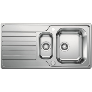 Zlewozmywak odwracalny Blanco Dinas 6 S z korkiem automatycznym, stalowy- sanitbuy.pl