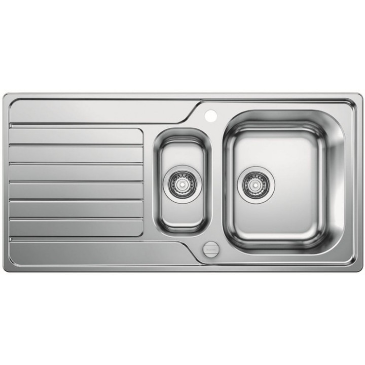 Zlewozmywak odwracalny Blanco Dinas 6 S z korkiem automatycznym, stalowy- sanitbuy.pl