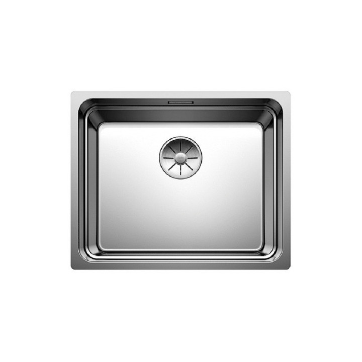 Zlewozmywak stalowy jednokomorowy Blanco Etagon 500-U 53x46 cm podwieszany z korkiem automatycznym, stalowy - sanitbuy.pl