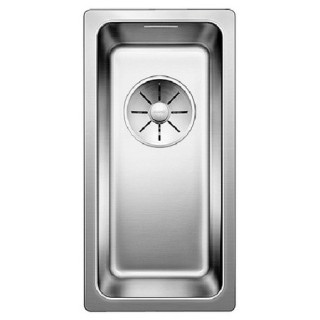 Zlewozmywak stalowy jednokomorowy Blanco Andano 180-U 22x44 cm podwieszany bez korka automatycznego, bez dodatków, stalowy - san