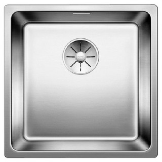 Zlewozmywak stalowy jednokomorowy Blanco Andano 340-IF 38x44 cm bez korka automatycznego, stalowy - sanitbuy.pl