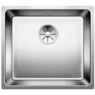 Zlewozmywak stalowy jednokomorowy Blanco Andano 400-IF 44x44 cm bez korka automatycznego, stalowy - sanitbuy.pl