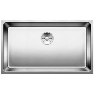 Zlewozmywak stalowy jednokomorowy Blanco Andano 500-IF 54x44 cm bez korka automatycznego, stalowy - sanitbuy.pl