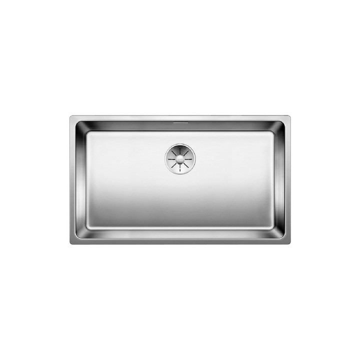 Zlewozmywak stalowy jednokomorowy Blanco Andano 700-U 74x44 cm podwieszany, bez korka automatycznego, stalowy - sanitbuy.pl