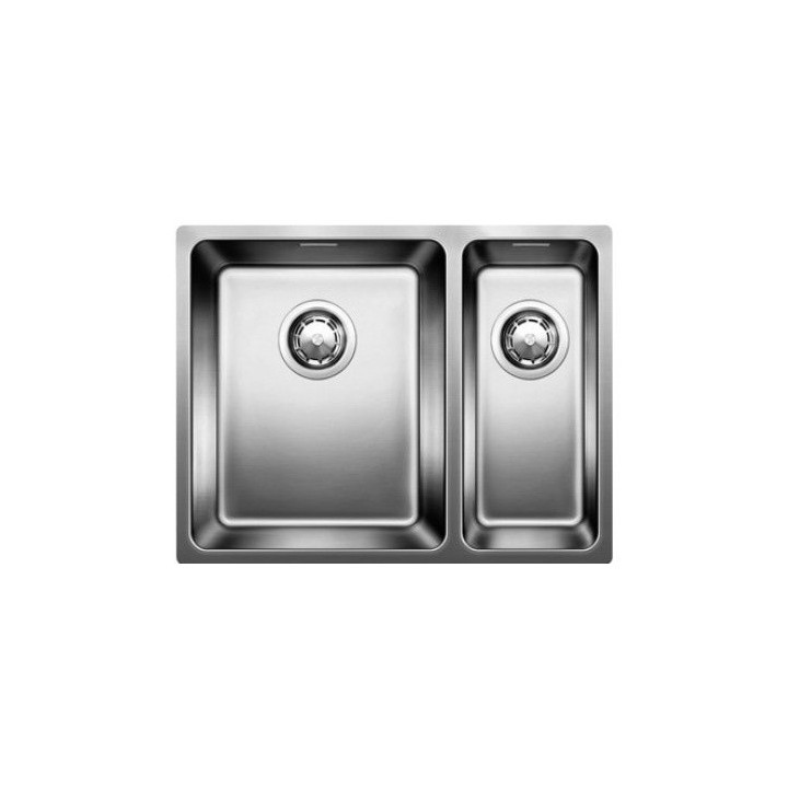 Zlewozmywak stalowy półtorakomorowy Blanco Andano 340/180-U 58,5x44 cm podwieszany prawa komora, bez korka automatycznego, stalo
