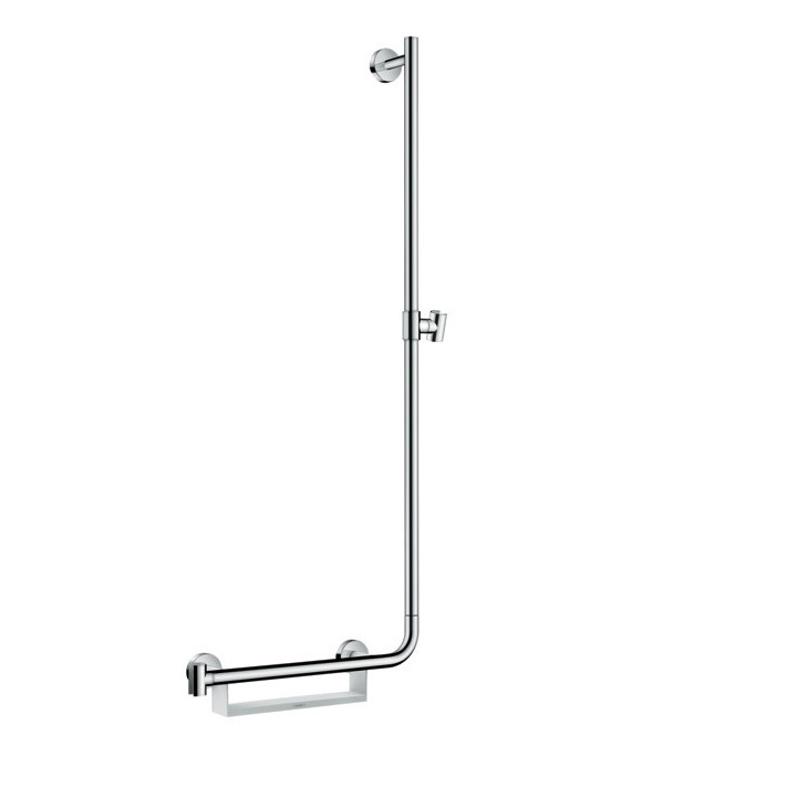 Drążek prysznicowy Hansgrohe Unica Comfort 1,10m lewy, biały/chrom- sanitbuy.pl