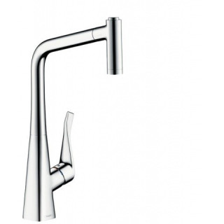 Bateria kuchenna Hansgrohe Metris 220 z wyciąganą wylewką DN15, chrom- sanitbuy.pl