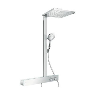 Zestaw prysznicowy termostatyczny Hansgrohe Raindance E 300 1jet 600 ST z deszczownicą chrom - sanitbuy.pl