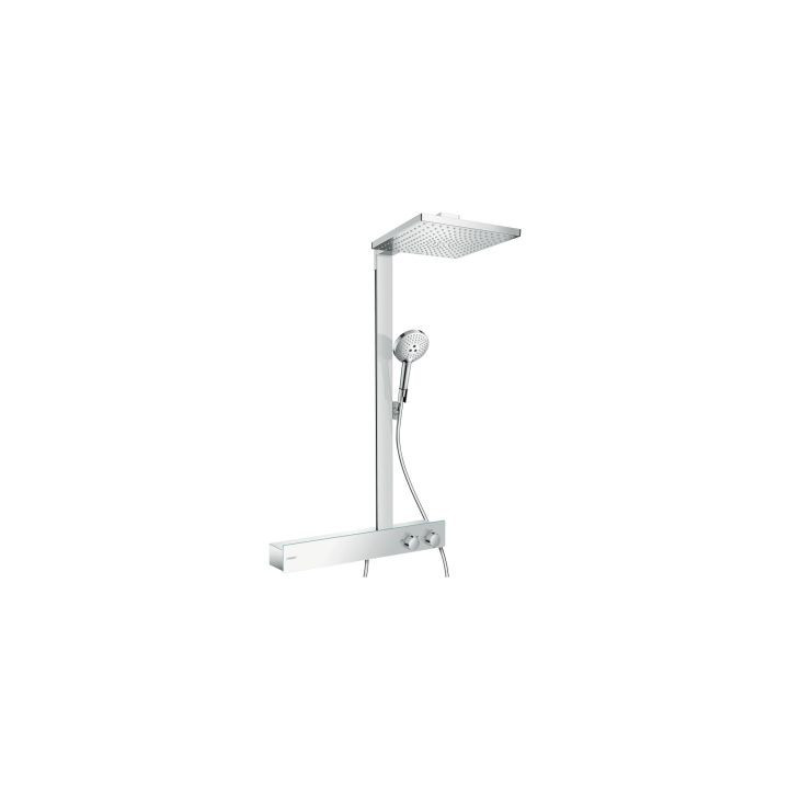 Zestaw prysznicowy termostatyczny Hansgrohe Raindance E 300 1jet 600 ST z deszczownicą chrom - sanitbuy.pl