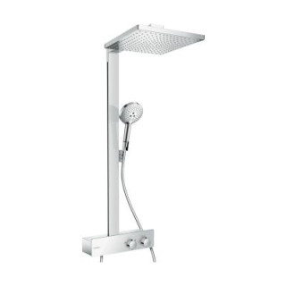 Zestaw prysznicowy termostatyczny Hansgrohe Raindance E 300 1jet 350 ST z deszczownicą chrom - sanitbuy.pl