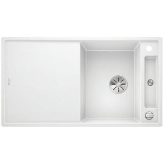 Zlew konglomeratowy + deska szaklana AXIA III 5 S Blanco Silgranit InFino 470x915 mm perłowoszary- sanitbuy.pl