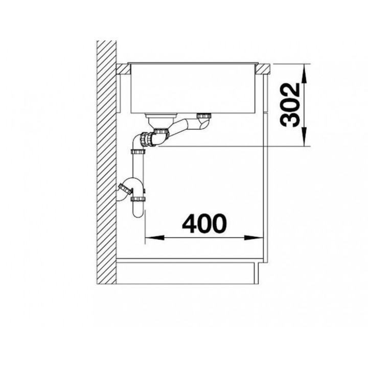 Zlew konglomeratowy + deska szaklana AXIA III 5 S Blanco Silgranit InFino 470x915 mm kawowy- sanitbuy.pl