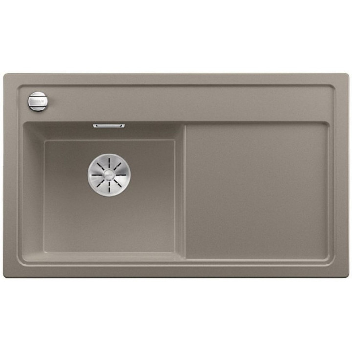 Zlew konglomeratowy ZENAR 45 S Blanco Silgranit komora lewa z korkiem szampan- sanitbuy.pl