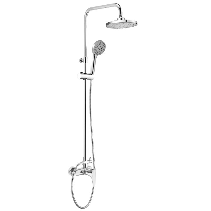 Deante Peonia zestaw prysznicowy z deszczownicą chrom- sanitbuy.pl