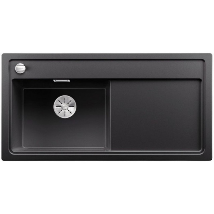 Zlew konglomeratowy ZENAR XL 6 S InFino Blanco Silgranit komora prawa z korkiem kawowy- sanitbuy.pl