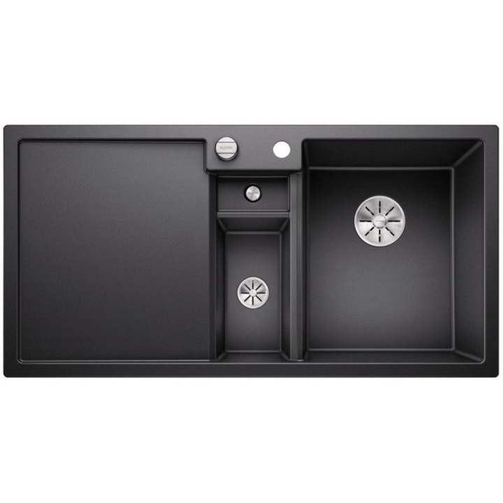 Zlew konglomeratowy ZENAR XL 6 S InFino Blanco Silgranit 780x510mm komora prawa z korkiem kawowy- sanitbuy.pl