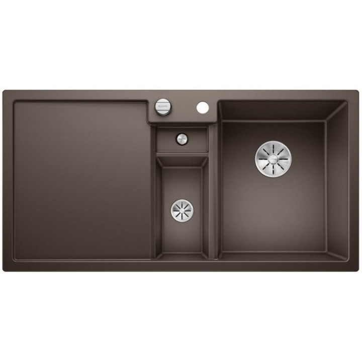 Zlew konglomeratowy COLLECTIS 6 S InFino Blanco Silgranit 1000x510mm komora prawa z korkiem muszkat- sanitbuy.pl