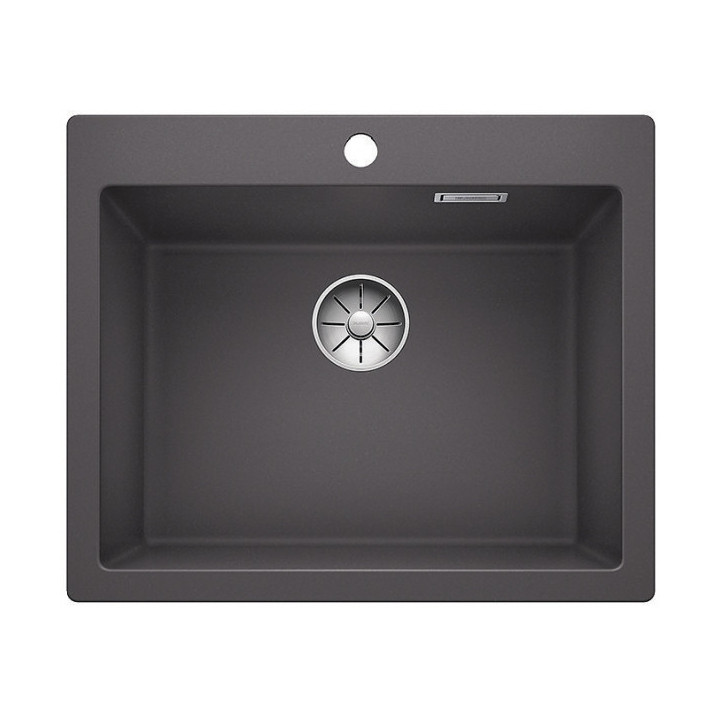 Zlew konglomeratowy Pleon 6 Blanco Silgranit 615x510 mm korek InFino z sitkiem, antracyt- sanitbuy.pl