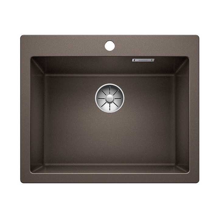 Zlew konglomeratowy Pleon 6 Blanco Silgranit 615x510 mm korek InFino z sitkiem, muszkat- sanitbuy.pl