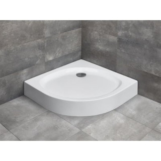 Radaway Patmos A Compact brodzik półokrągły 80cm biały- sanitbuy.pl