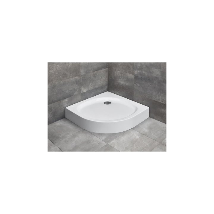 Radaway Patmos A Compact brodzik półokrągły 80cm biały- sanitbuy.pl