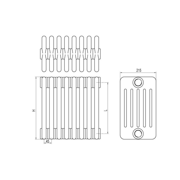 Grzejnik Irsap Tesi 5 60x90 cm - biały- sanitbuy.pl