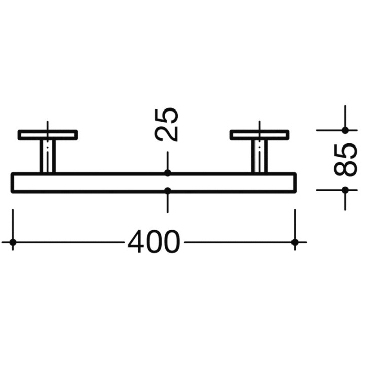 Uchwyt na ręcznik HEWI powierzchnia szlifowana- sanitbuy.pl